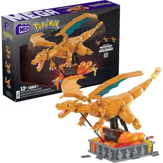 Mattel Mega Pokémon Motion Glurak Bausatz 1664-tlg.