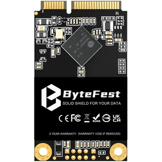 ByteFest SSD Festplatte Intern mSATA 128GB Mini SATA III Interne SSD für PC und Laptop (30x50mm)