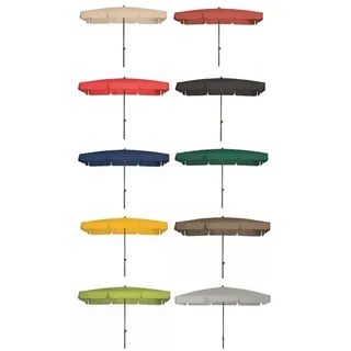 Doppler WATERPROOF III Sonnenschirm wasserdicht & höhenverstellbar rot 185 x 120cm