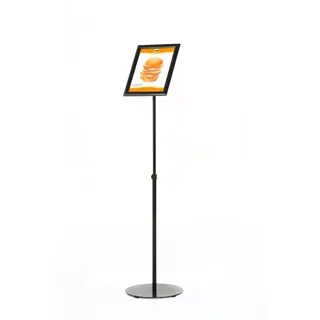 update displays Infoständer Economy schwarz DIN A4 30,5 x 30,5 x 80,0 - 130,5 cm, 1 St.