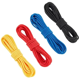 SUPERFINDINGS 4pcs 4 Farben Total 15m Bogenschießen D Schleifen Seil Bunte Compound Bogen D Schleife Seil Polyester Seil Für Jagdtraining Compound Bogen Zubehör Durchmesser: 2mm