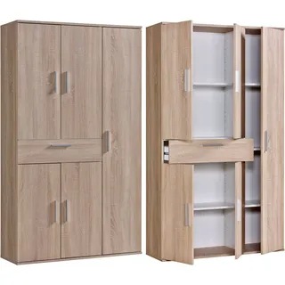 Procontour Mehrzweckschrank PROCONTOUR "Clara BESTSELLER", braun (sonoma eiche), B:96cm H:167cm T:34cm, Schränke, Mehrzweckschrank, Höhe 167cm, mit variabel verstellbaren Einlegeböden