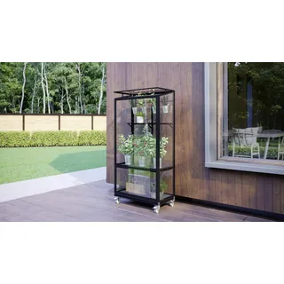 Vitavia Stad 350 Alu schwarz ESG 3 mm 0,35 m2 inkl. Rollfundament