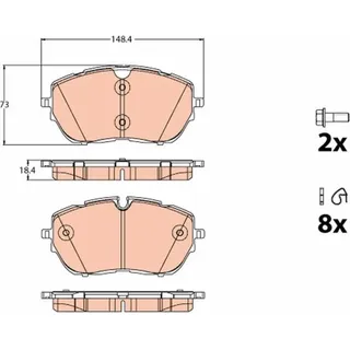 TRW Bremsbelagsatz, Scheibenbremse