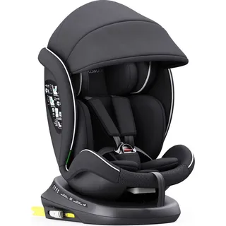 XOMAX 946i Kindersitz drehbar 360° mit ISOFIX, Liegefunktion I mitwachsend I 0-36 kg, 0-12 Jahre, Gruppe 0/1/2/3 I 5-Punkt-Gurt und 3-Punkt-Gurt I Bezug abnehmbar, waschbar I ECE R129