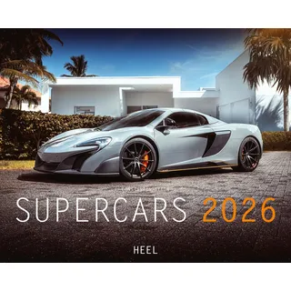 Heel Verlag GmbH Supercars Kalender 2026: Perfekt inszenierte Supercars renommierter Hersteller XXL Sportwagen Kalender