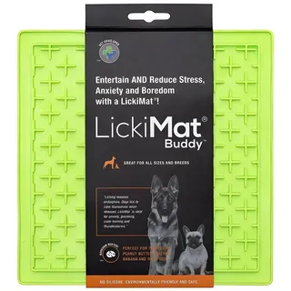 Lickimat Buddy - Schleckmatte aus Naturgummi für Hunde - grün - 20 cm