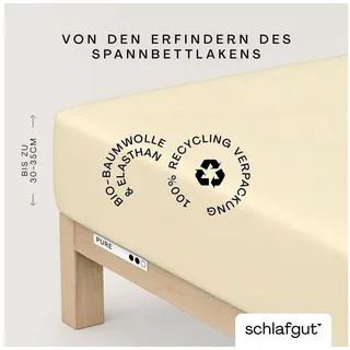 Baumwolle 140 x 200 - 160 x 220 cm yellow light