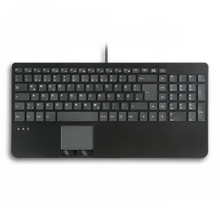 PERIBOARD-534 Wired Compact Keyboard with Touchpad and USB Hubs