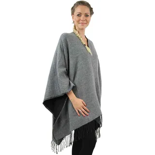 Antonio Cape,Poncho, uni color  grau