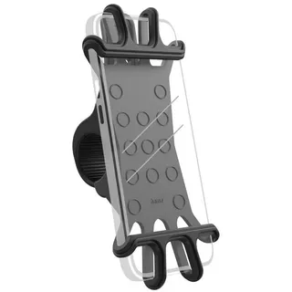 Hama Fahrrad-Handyhalterung Flexible für Lenker Ø 2 - 3,5 cm schwarz