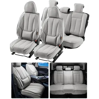 Vevor VEVOR-Sitzbezüge, universelle Autositzbezüge, Vorder- und Rücksitz, 13-teiliger Kunstleder-Sitzbezug, vollständig geschlossenes Design, abnehmbare Kopfstütze & Airbag-kompatibel, Autos, SUVs, Lkws