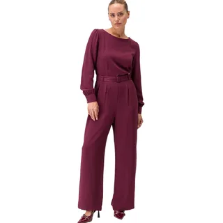 Zero Jumpsuit mit Stoffgürtel Port royale) Damen Overalls Gürtel