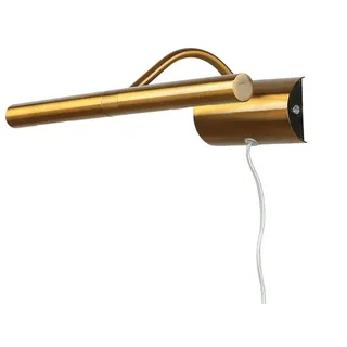 Licht-Erlebnisse Bilderleuchte BILDERLEUCHTE, ohne Leuchtmittel, Bilderlampe Bronze klassisches Design Wohnzimmer Wandlampe braun