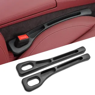 Tryagat 2 Stück Autositz Seitenfach Kunstleder für Mini One Cooper F55 F56 Bj. ab 2013, Konsole Spaltfüll Box Premium Innenraum Organizer Auffangschale Zubehör