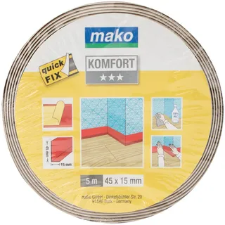 Mako Weich-Sockelleiste KOMFORT, - Weiß