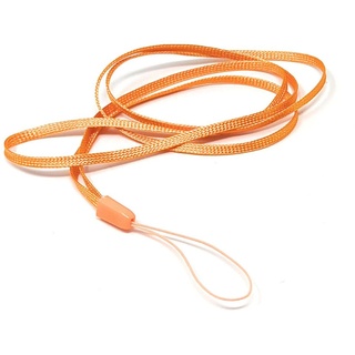 5x Halsband Umhängeband Trageband in Orange für Smartphone MP3 Player - Orange