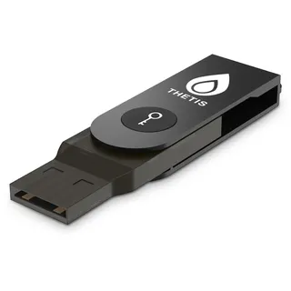FIDO2 U2F Sicherheitsschlüssel, Thetis [Aluminium Klappdesign] Universal Zwei-Faktor-Authentifizierung USB (Typ A) für zusätzlichen Schutz in Windows/Linux/Mac OS, Gmail, Facebook, SalesForce, GitHub