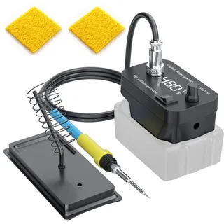 Kabelloser Lötkolben für makita 18V Akku (Ohne Akku) mit LED Digitale Display für Heimwerker, Gerätereparatur, Drahtschweißen,tragbares handlötkolben gerät mit lötsockel