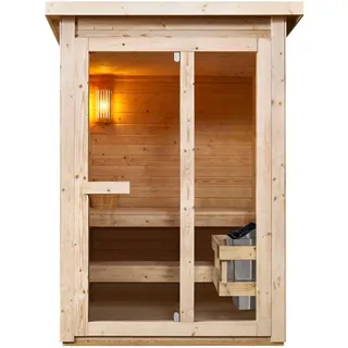 SANOTECHNIK HELSINKI", - Außensauna für 2-3 Personen (165x175x218,9 cm)
