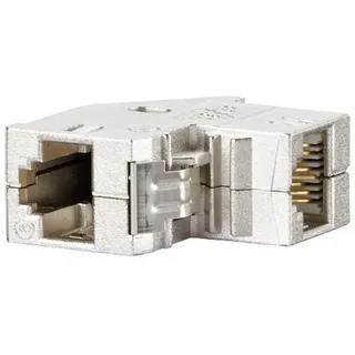 Metz Connect RJ45-Kupplung Cat.6 snap-in, 90Gr 1309A1-I