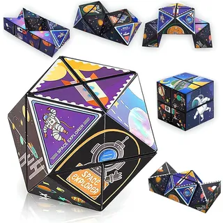 2 Stück Cube Sternenwürfel Zauberwürfel-Set, Verwandlungswürfel Magische Puzzle-