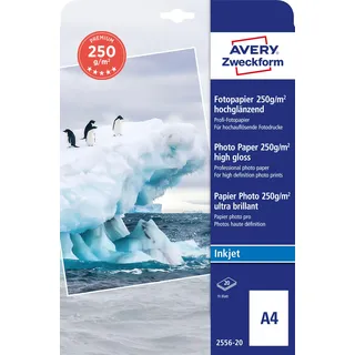 Avery Zweckform Fotopapier 2556-20 DIN A4 250 g/m2 20 Blatt