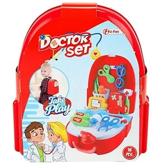 Toi-Toys DOCTOR Doktor-Set mit viel Zubehör im Rucksack 16-teilig