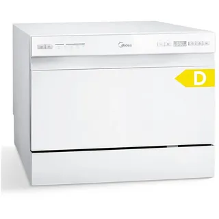 Midea MDWTT0602MW-WE Tischgeschirrspüler (freistehend, 550 mm breit, Weiß)