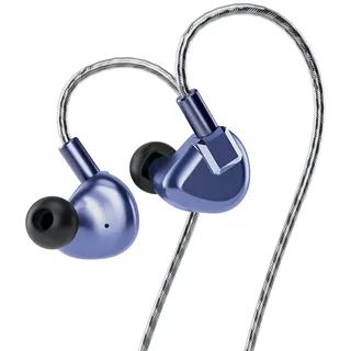 AOSHIDA LETSHUOER S12 Pro In-Ear Kopfhörer 14,8 mm planarer magnetischer Treiber IEMs HiFi Ohrhörer mit versilbertem Einkristall Kupferkabel mit 2,5 mm/3,5 mm/4,4 mm Kopfhörerbuchse (Blau)