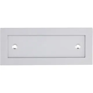 Marchesi Namensschild Rahmen 120x48mm mit 2 Anschraublöcher, Aluminium eloxiert