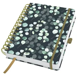 Sigel Spiral-Notizbuch Jolie Dot-Lineatur ca. A5 Eucalyptus Night 240 Seiten
