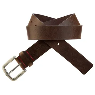 HUGO Ledergürtel Gordy Sz35 mit Logoprägung an der Schließe braun 95