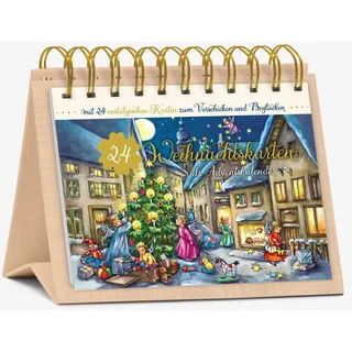 Korsch Verlag Adventskalender 24 Nostalgische Weihnachtskarten
