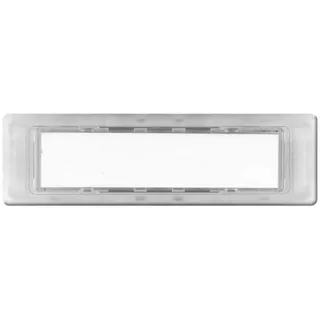 KNOBLOCH Namensschild für Briefkasten-Anlagen 74,4 x 22 mm transparent aus Kunststoff