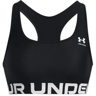 Under Armour HeatGear Armour Mid Support Sport-BH Damen 001 black/white XS