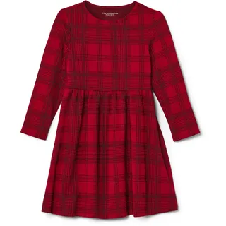 Tchibo - Kinder-Jersey-Kleid - Baby - Gr. 86/92 - schwarz/kariert