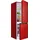 HKGK14349BR Kühl-Gefrierkombination (175 l, 1430 mm hoch, Rot)