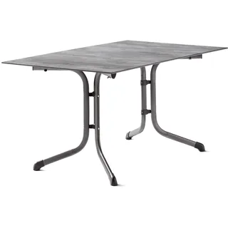 Sieger Klapptisch 140 x 90 x 72 cm eisengrau/beton hell