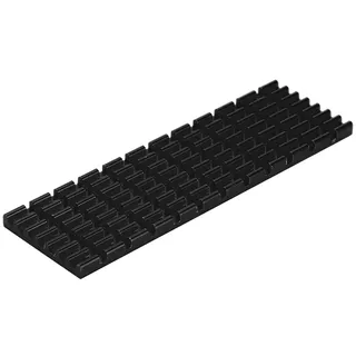 M.2 Kühlkörper, PCIE M.2 SSD 2280 Kühlkörper Computer PC PCIE M2 SSD Kühler mit Thermischem Silikon, Hochleistungs-SSD-Kühler für Desktop-Laptop-Computer (Schwarz)