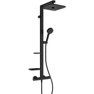 Ideal Standard Alu+ Aufputz-Duschsystem mit Thermostat Silk Black BE210XG