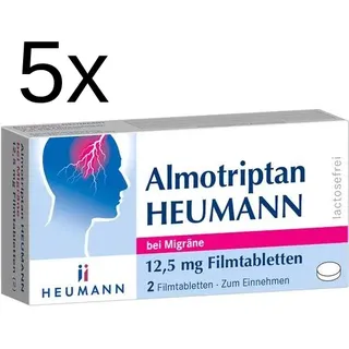 ALMOTRIPTAN Heumann bei Migräne 12,5 mg Filmtabl. 5 x 2 St.