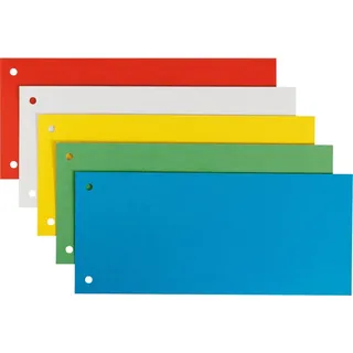 Leitz Trennstreifen 24,0 x 10,5 cm Orange/Weiß/Blau/Grün/Gelb 25 St.