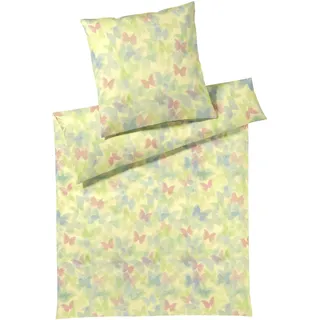 ELEGANTE Lucid Schmetterling Sonnengelb 135 x 200 cm + 80 x 80 cm