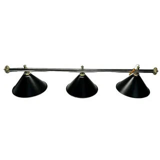 PEGASI Billardlampe schwarz mit 3 Schirmen