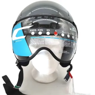 CGM Unisex – Erwachsene EBI skihelm, grau, S (55-56cm)