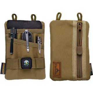 VIPERADE VE1 Schlanke EDC Tasche für Herren, Pocket Organizer mit Werkzeugfach und Reißverschlussfach, Kleine Multitool Tasche für Taschenwerkzeuge und EDC-Zubehör