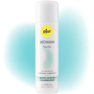 pjur WOMAN Nude (250ml) - Natürliches Gleitgel auf Wasserbasis - frei von Konservierungsstoffen & Parabenen - speziell für Frauen