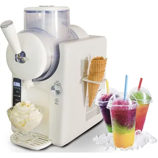 Unold 48950 2in1 Slush- & Softeismaschine Sofie, weiß, 1,5l