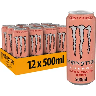 MONSTER ENERGY Ultra Peachy Keen zero Sugar 12x 500ml